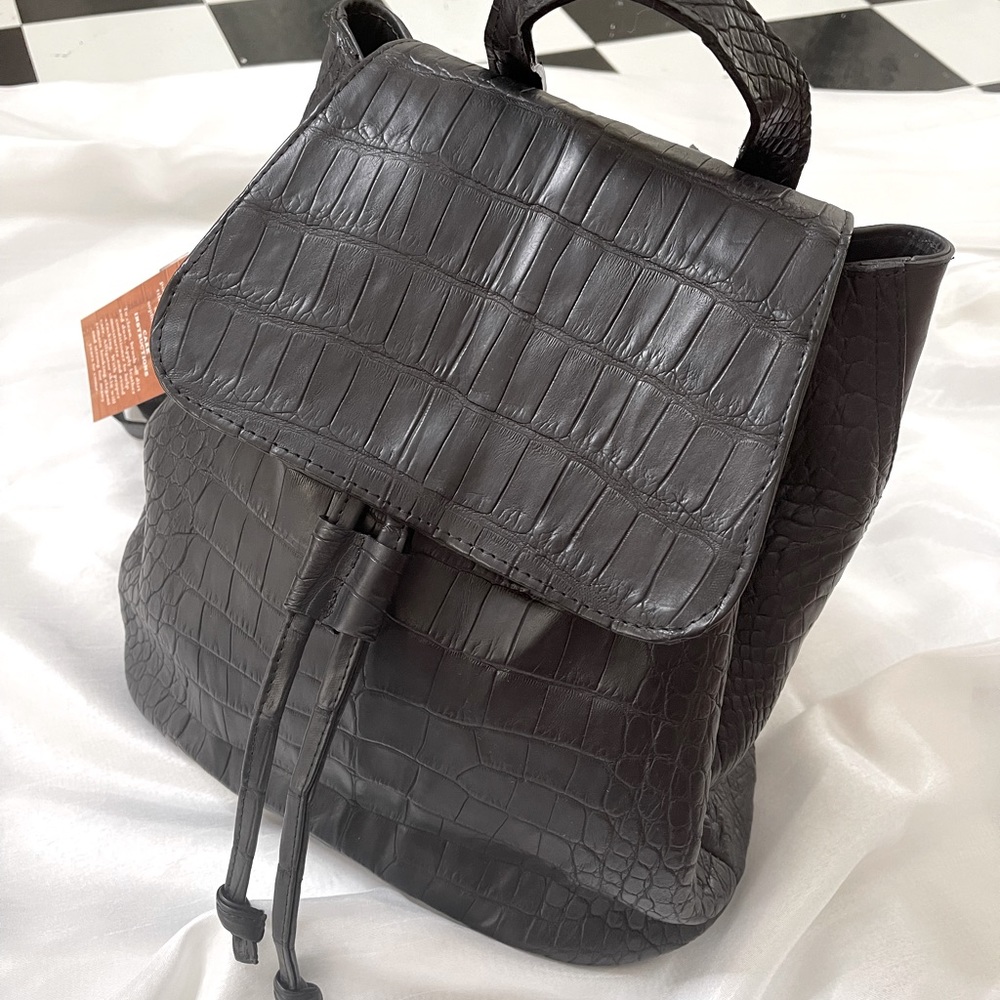 Beautiful Black Alligator Backpack